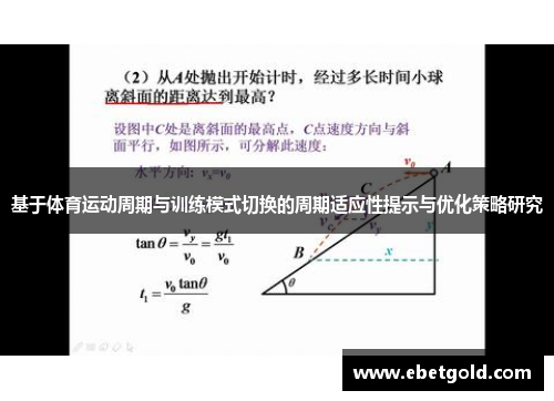 基于体育运动周期与训练模式切换的周期适应性提示与优化策略研究